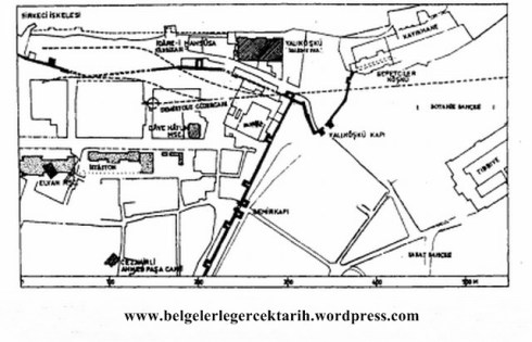 Osmanli yali köskü makina fabrikasi vaziyet plani