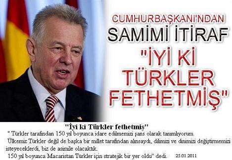 gayri müslim yahudi hiristiyan müslüman Osmanli hosgörüsü seriat laiklik idare yönetim bicimi macaristan cumhurbaskani iyiki Türkler fethetmis