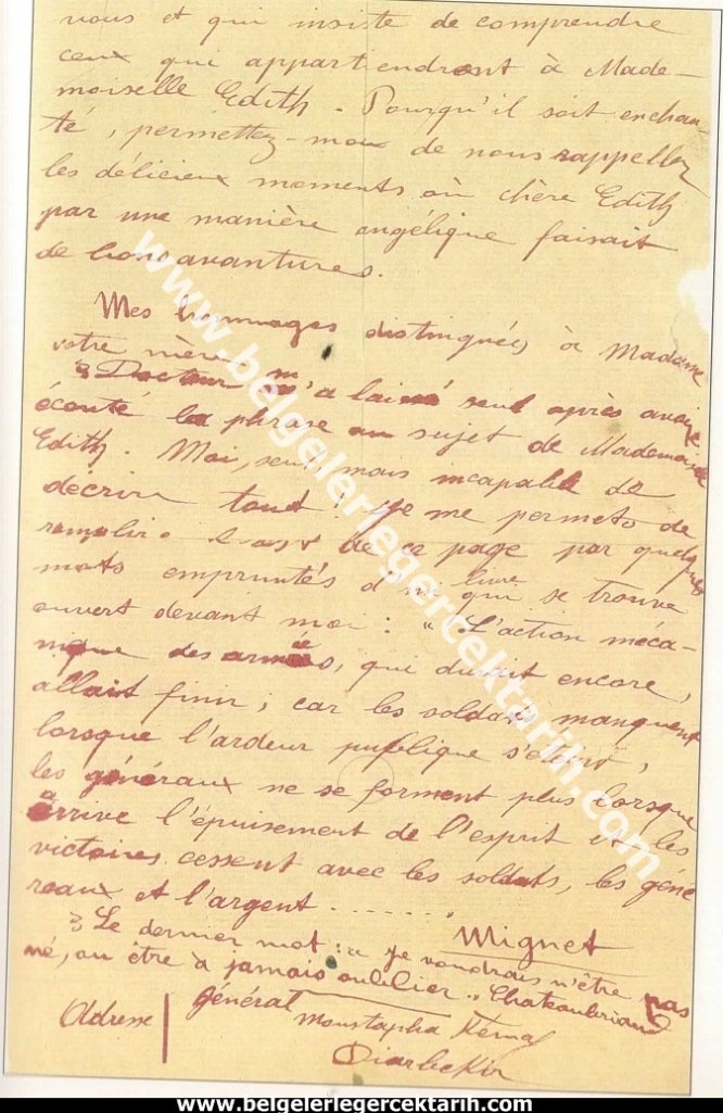 m. kemal atatürkün madame corinne yazdigi mektup 6 mayis 1916 atatürk madam corinne 2