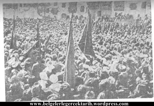 medine sancaki serif cihadi ekber osmanli hilafet halife miting