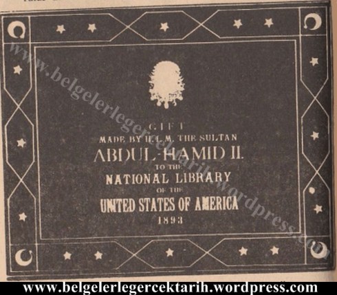 padisah cennetmekan sultan abdülhamid han washington'a gönderdigi Osmanliyi tanitan albüm 2
