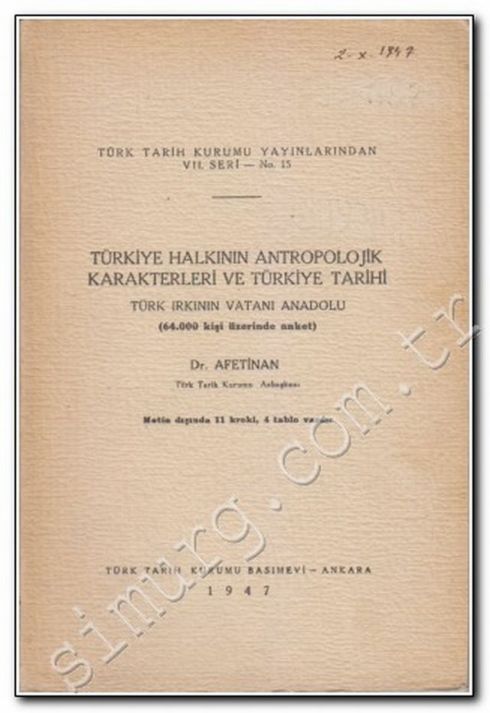 afet inan 64 bin kisi üzerinde anket kafatasi 64000 mezar kemal atatürk