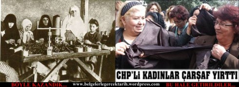 atatürk analarimiz ninelerimize hakaret atatürk türban atatürk carsaf atatürk pece atatürk basörtüsü chpli kadinlar carsaf yirtti böyle kazandik bu hale getirildiler