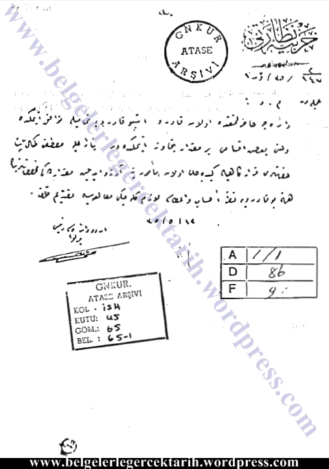 belge 3 tahsisat maas verilecek kemal atatürk kurtulus savasi padisah vahdettin