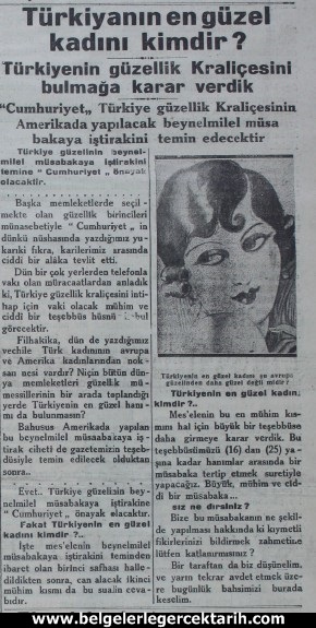 atatürk güzellik yarismasi kemal güzellik yarismasi cumhuriyet gazetesi 3