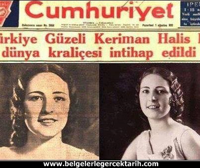 atatürk güzellik yarismasi kemal güzellik yarismasi cumhuriyet gazetesi keriman halis belcika spa 2