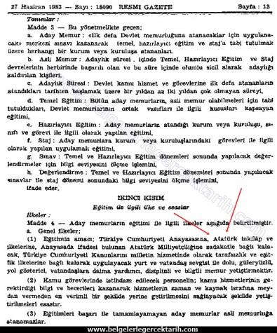 aday memurlarin atatürkcü yetistirilmesi atatürkcü nesil, beyin yikama