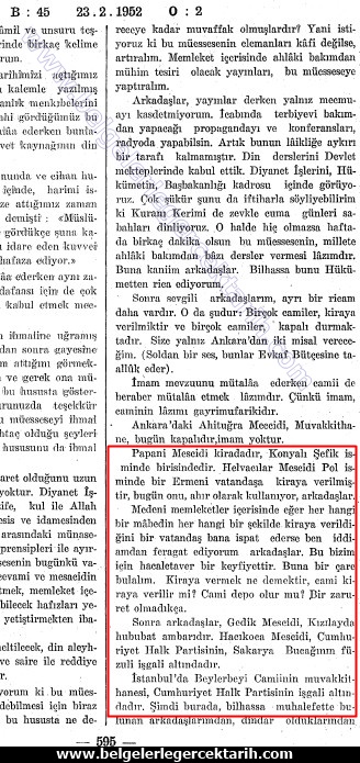 atatürk cami satti mi, inönünün sattigi camiler, m. kemalin sattigi camiler, chpnin sattigi camiler, sinan meydana cevap meclis tutanagi