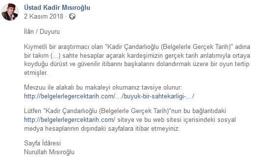 instagramdaki sahtekara cevap kadir misiroglu