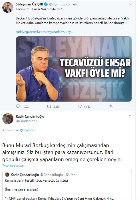 Murad Bozkus kemalistlerin tescilli taciz ve tecavüz listesi Süleyman Özisik intihal2