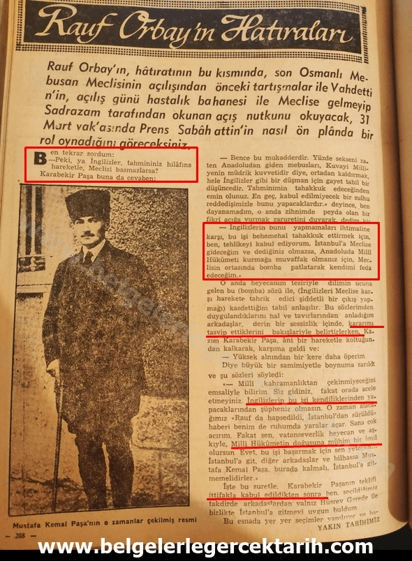 Rauf Orbay’ın Hatıraları Uydurma&nbsp;mı?