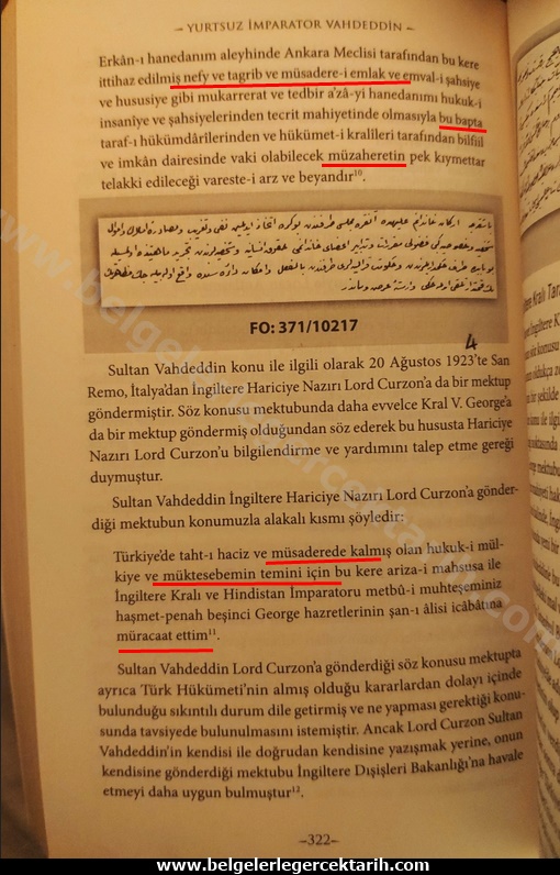 Sultan Vahideddin Amerikan Başkanı’na Mektup Gönderdi mi? Kim&nbsp;Işbirlikçi?